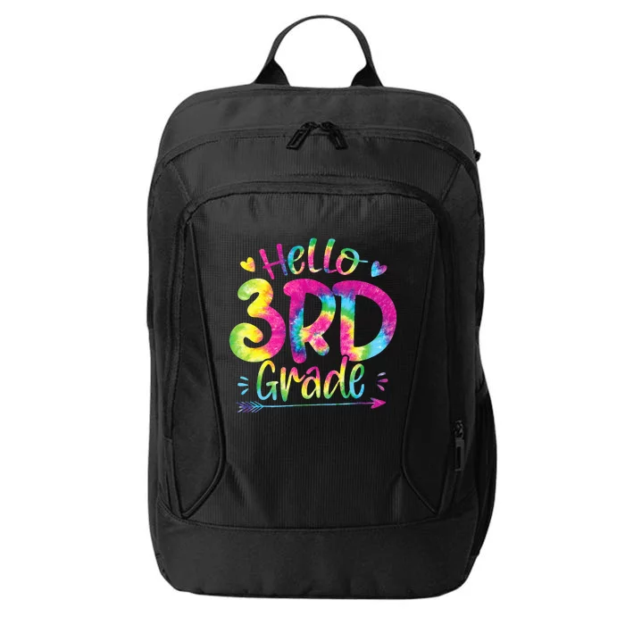 Hello 3rd Grade Teachers Students Tie Dye Back To School City Backpack