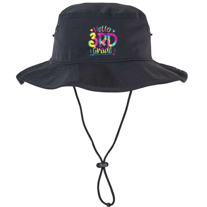 Hello 3rd Grade Teachers Students Tie Dye Back To School Legacy Cool Fit Booney Bucket Hat