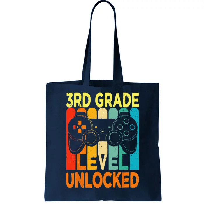 Hello 3rd Grade Level Unlocked Video Game Back To School Tote Bag