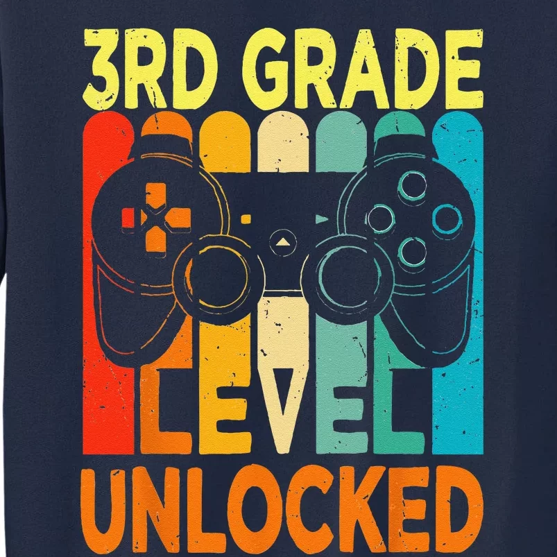 Hello 3rd Grade Level Unlocked Video Game Back To School Tall Sweatshirt