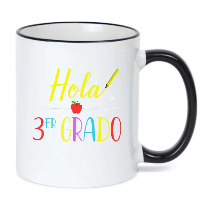 Hello 3rd Grade Spanish Teacher First Day Of School Black Color Changing Mug