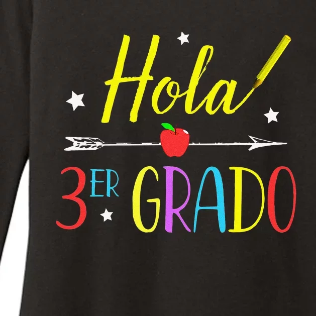 Hello 3rd Grade Spanish Teacher First Day Of School Womens CVC Long Sleeve Shirt