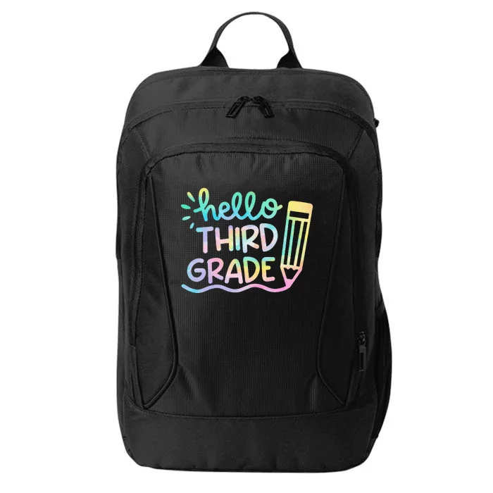 Hello 3rd Grade Tie Dye Teachers Kids Back To School Funny City Backpack