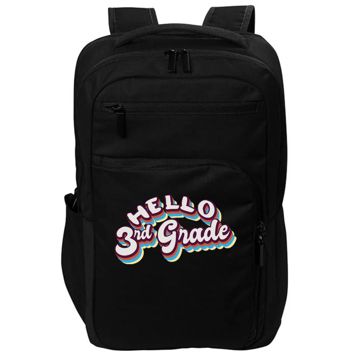 Hello 3rd Grade Colorful Impact Tech Backpack