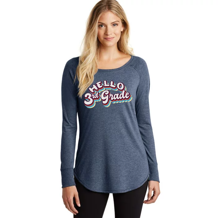 Hello 3rd Grade Colorful Women's Perfect Tri Tunic Long Sleeve Shirt