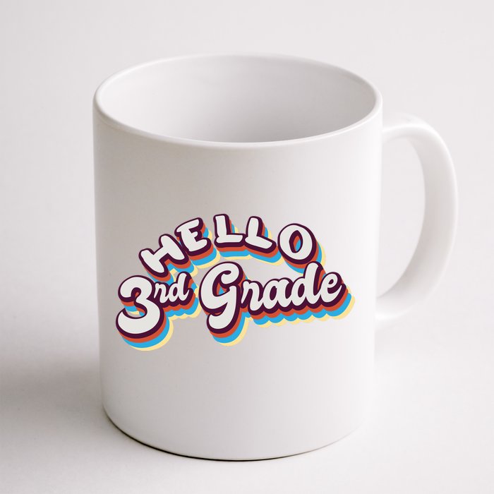 Hello 3rd Grade Colorful Front & Back Coffee Mug