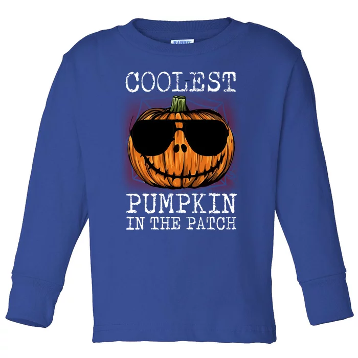 Holiday 365 Halloween Coolest Pumpkin In The Patch Gift Toddler Long Sleeve Shirt