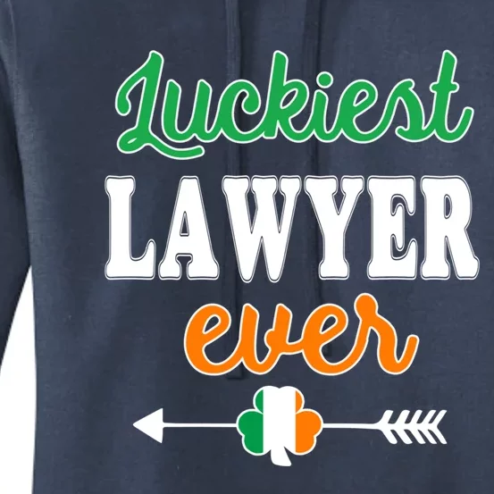 Holiday 365 St Patrick's Day Luckiest Lawyer Ever Meaningful Gift Women's Pullover Hoodie