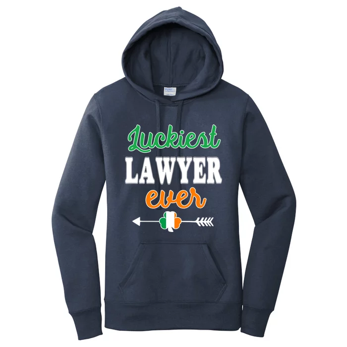 Holiday 365 St Patrick's Day Luckiest Lawyer Ever Meaningful Gift Women's Pullover Hoodie