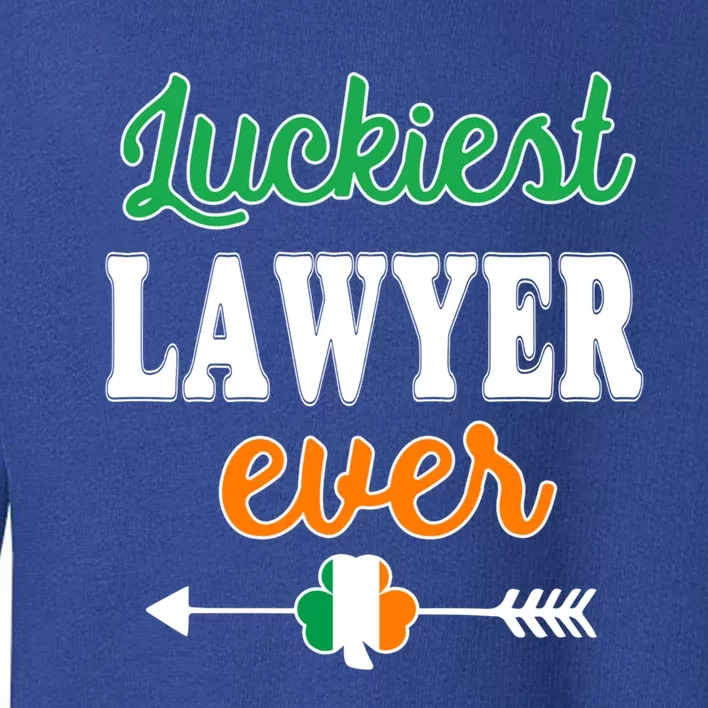 Holiday 365 St Patrick's Day Luckiest Lawyer Ever Gift Toddler Sweatshirt