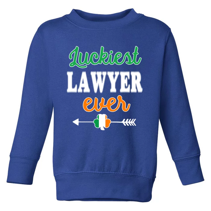 Holiday 365 St Patrick's Day Luckiest Lawyer Ever Gift Toddler Sweatshirt