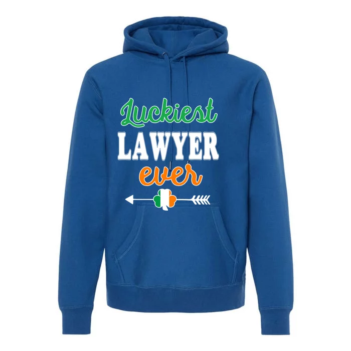 Holiday 365 St Patrick's Day Luckiest Lawyer Ever Gift Premium Hoodie