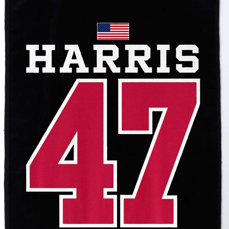 Harris 47 American Football Style Jersey Platinum Collection Golf Towel