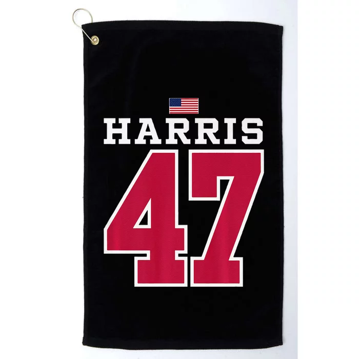 Harris 47 American Football Style Jersey Platinum Collection Golf Towel