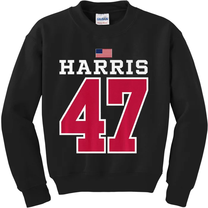 Harris 47 American Football Style Jersey Kids Sweatshirt