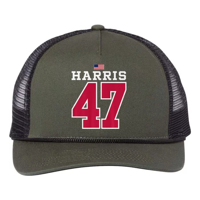 Harris 47 American Football Style Jersey Retro Rope Trucker Hat Cap