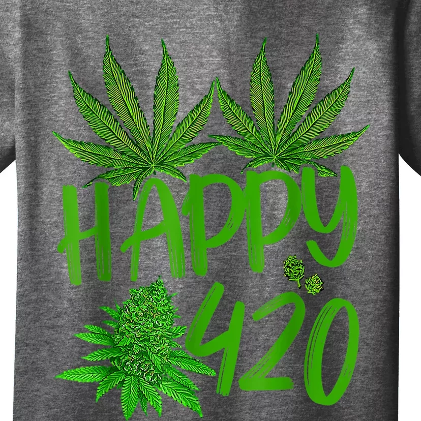 Happy 420 Day Cannabis Weed Marijuana Leaf Lovers Men Women T-Shirt