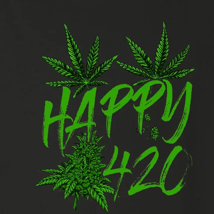 Happy 420 Day Cannabis Weed Marijuana Leaf Lovers Toddler Long Sleeve Shirt