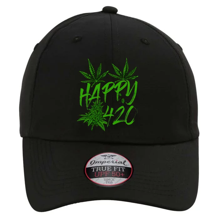 Happy 420 Day Cannabis Weed Marijuana Leaf Lovers The Original Performance Cap