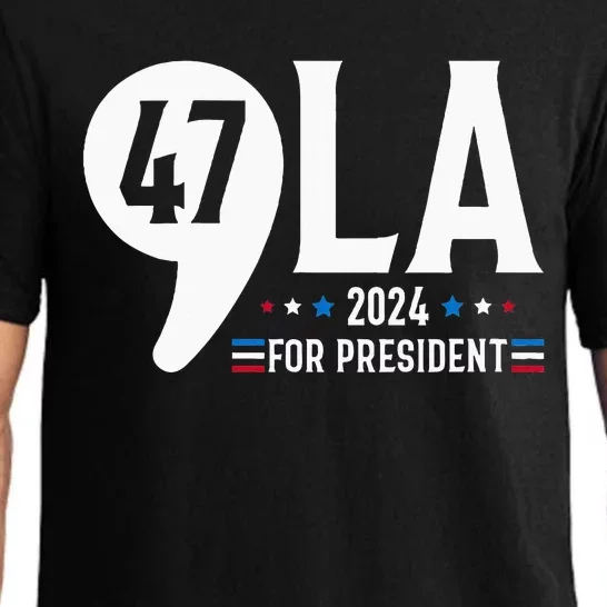 Harris 47th For President American Election Comma La 2024 Pajama Set