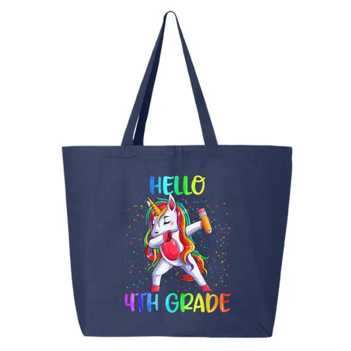 Hello 4th Grade Unicorn Back To School 25L Jumbo Tote