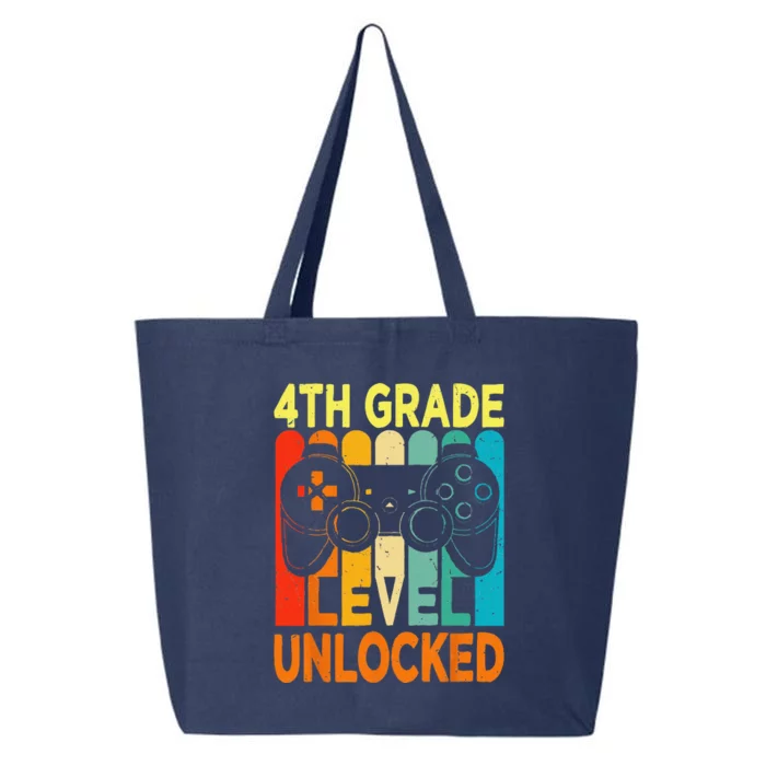 Hello 4th Grade Level Unlocked Video Game Back To School 25L Jumbo Tote