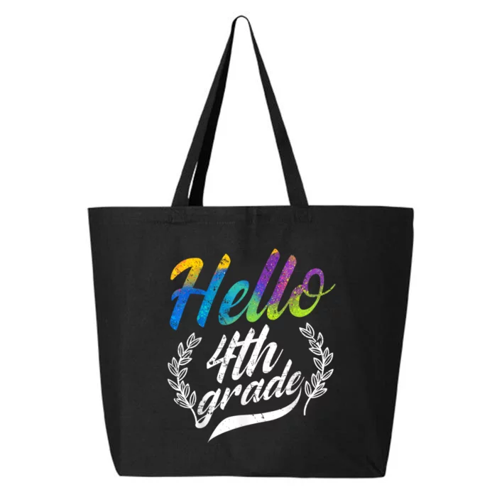 Hello 4th Grade Teacher Students Back To School Girl 25L Jumbo Tote