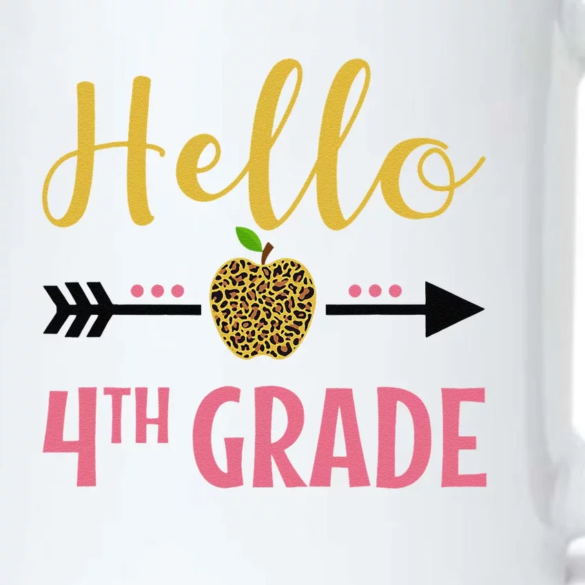 Hello 4th Grade Back To School Leopard Fourth Grade Black Color Changing Mug