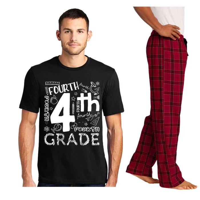 Hello 4th Grade Teacher Boy and Team Fourth Grade Girl Pajama Set