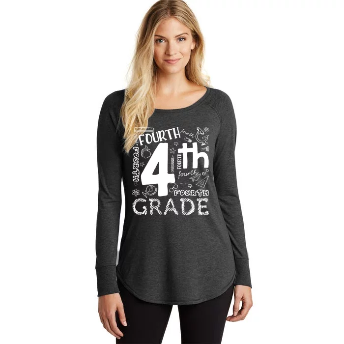 Hello 4th Grade Teacher Boy and Team Fourth Grade Girl Women's Perfect Tri Tunic Long Sleeve Shirt