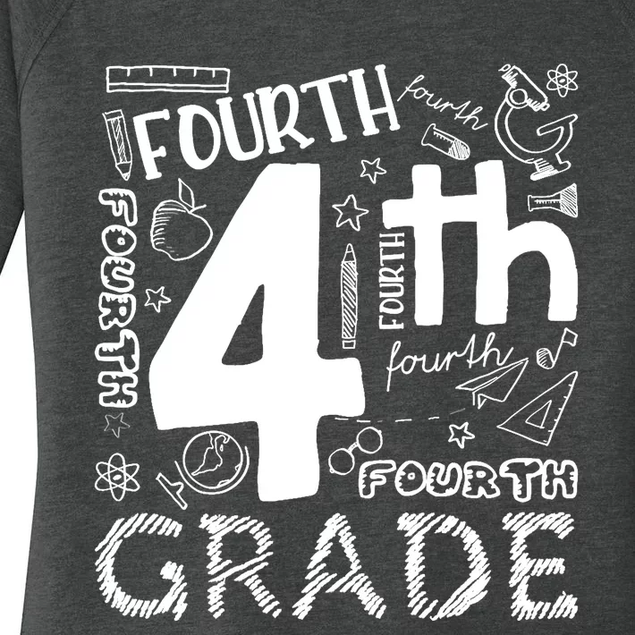 Hello 4th Grade Teacher Boy and Team Fourth Grade Girl Women's Perfect Tri Tunic Long Sleeve Shirt