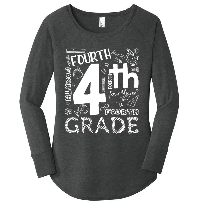 Hello 4th Grade Teacher Boy and Team Fourth Grade Girl Women's Perfect Tri Tunic Long Sleeve Shirt