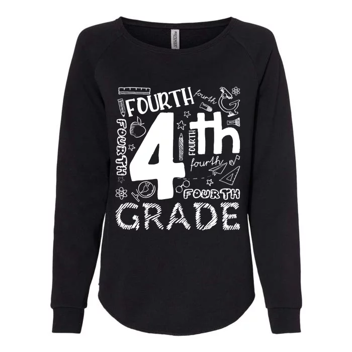 Hello 4th Grade Teacher Boy and Team Fourth Grade Girl Womens California Wash Sweatshirt