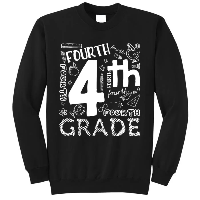 Hello 4th Grade Teacher Boy and Team Fourth Grade Girl Tall Sweatshirt