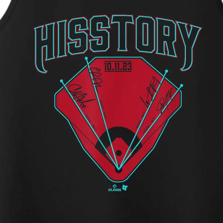 Hisstory 4 Home Runs In 1 Inning Arizona Baseball Performance Tank