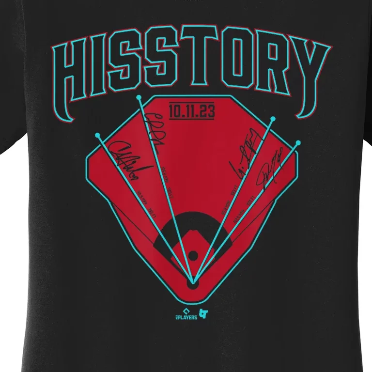 Hisstory 4 Home Runs In 1 Inning Arizona Baseball Women's T-Shirt