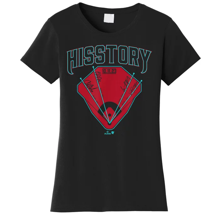 Hisstory 4 Home Runs In 1 Inning Arizona Baseball Women's T-Shirt