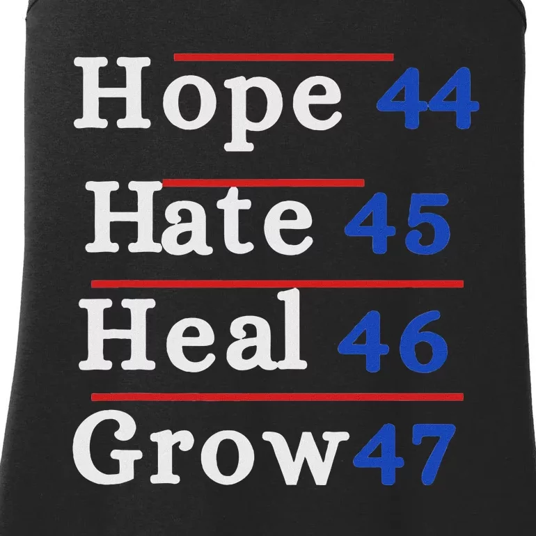 Hope 44 Hate 45 Heal 46 Grow 47 Ladies Essential Tank