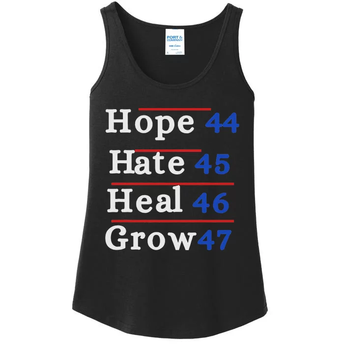 Hope 44 Hate 45 Heal 46 Grow 47 Ladies Essential Tank