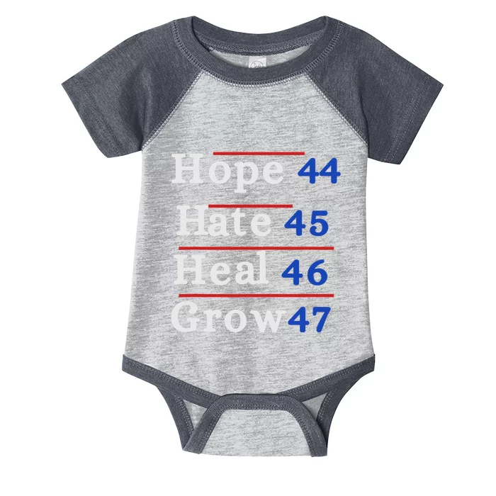 Hope 44 Hate 45 Heal 46 Grow 47 Infant Baby Jersey Bodysuit