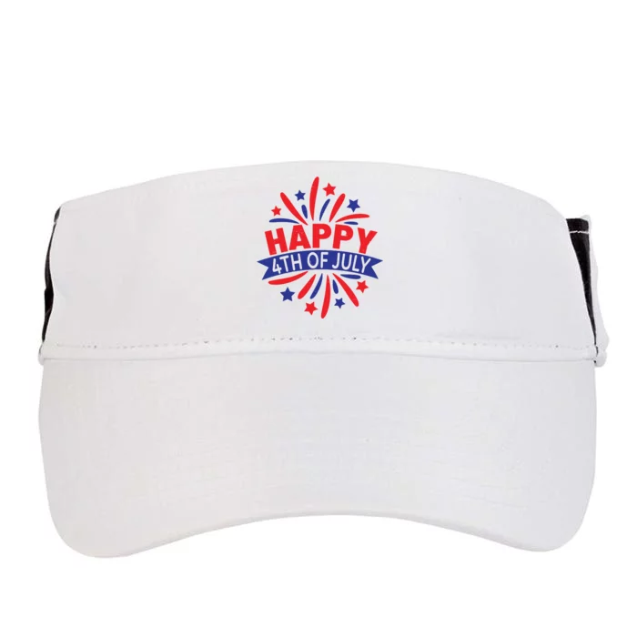 Happy 4th Of July America Celebration Adult Drive Performance Visor