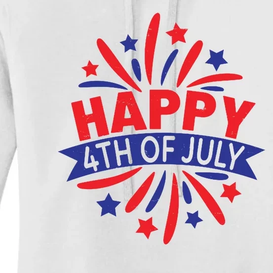 Happy 4th Of July America Celebration Women's Pullover Hoodie