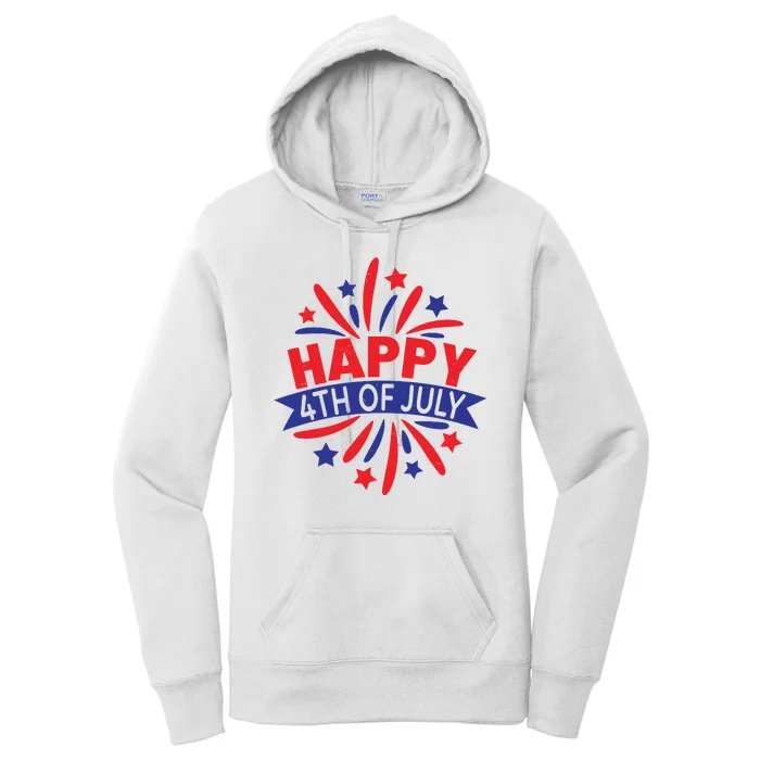 Happy 4th Of July America Celebration Women's Pullover Hoodie