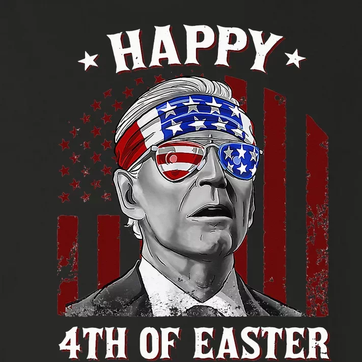 Happy 4th Of Easter Biden Confused 4th Of July Dazed Funny Toddler Long Sleeve Shirt