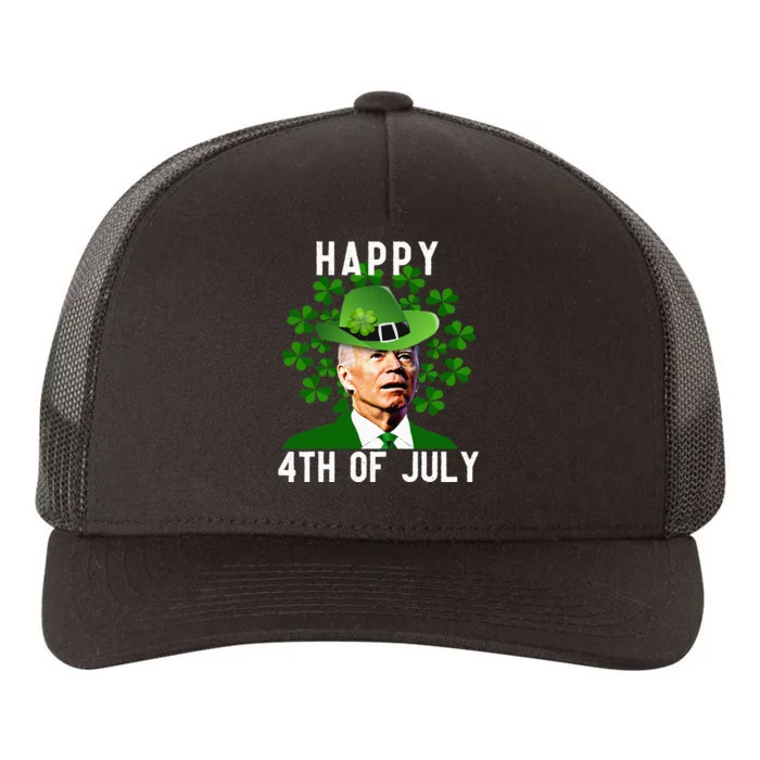 Happy 4th Of July Confused Funny Joe Biden St Patricks Day Yupoong Adult 5-Panel Trucker Hat