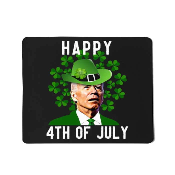 Happy 4th Of July Confused Funny Joe Biden St Patricks Day Mousepad