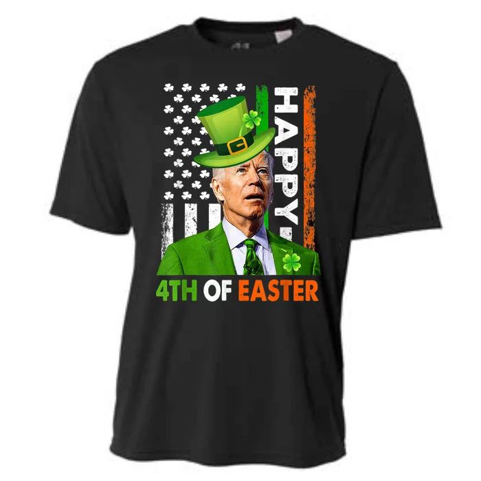 Happy 4th Of Easter Joe Biden St Patricks Day Leprechaun Cooling Performance Crew T-Shirt