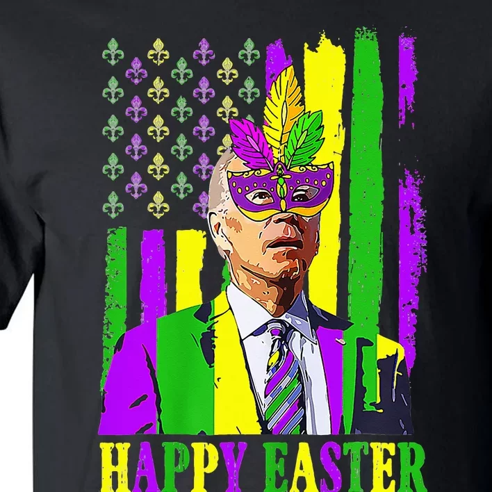 Happy 4th Of Easter Funny Joe Biden Mardi Gras Shenanigans Tall T-Shirt