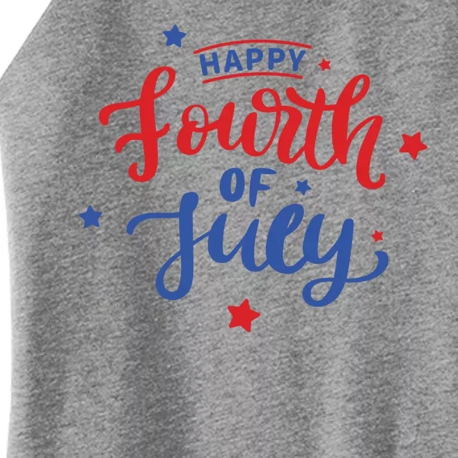 Happy 4th Of July Festive Holiday Women’s Perfect Tri Rocker Tank