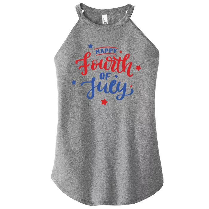 Happy 4th Of July Festive Holiday Women’s Perfect Tri Rocker Tank